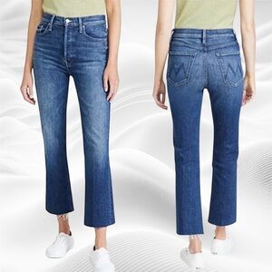 Mother The Tripper Ankle Fray 24X27.5  Jean Nature Touch‎ Base Wash EUC